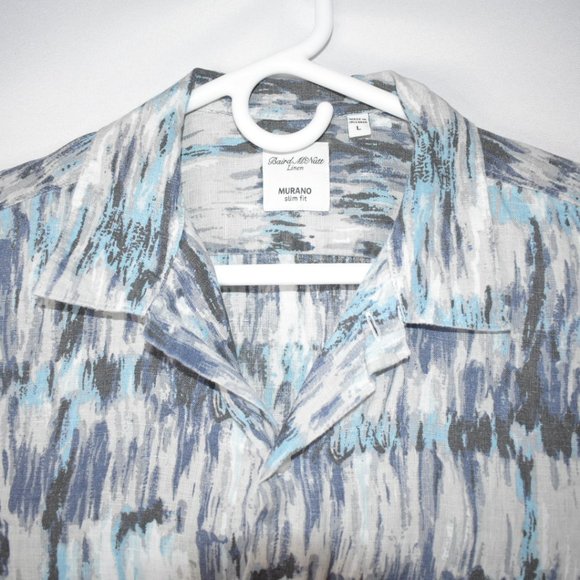 Baird McNutt Irish Linen Murano Button Up Shirt L - Picture 1 of 3